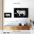 thumbnail image 3 of Elephant Stock Beef Cut Chart Wall Art - Horizontal Canvas Wall Art - Living Room Wall Decor - Hobbies And Lifestyle Canvas - Black And White Decor - 12" x 8", 3 of 4