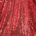 thumbnail image 4 of Vosarea Stylish Red Sequin Embroidered Tablecloth for Wedding Decoration and Buffet Table, 4 of 5