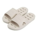 thumbnail image 5 of Spencer Shower Shoes Bathroom Slides Sandals House Slippers Quick Drying Anti-Slip Slippers Comfort Sole Slides, Women 9-10/Men 7-8, White, 5 of 10