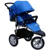 Tike Tech City X3 Swivel Single Stroller, Blue