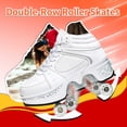 thumbnail image 2 of Roller Skate Shoes for Women,Double-Row Deform Wheel Shoe Skate,Shoes with Wheel,2-in-1 Adult Parkour Roller Shoes Suitable for Outdoor Fun, Fitness, 2 of 7