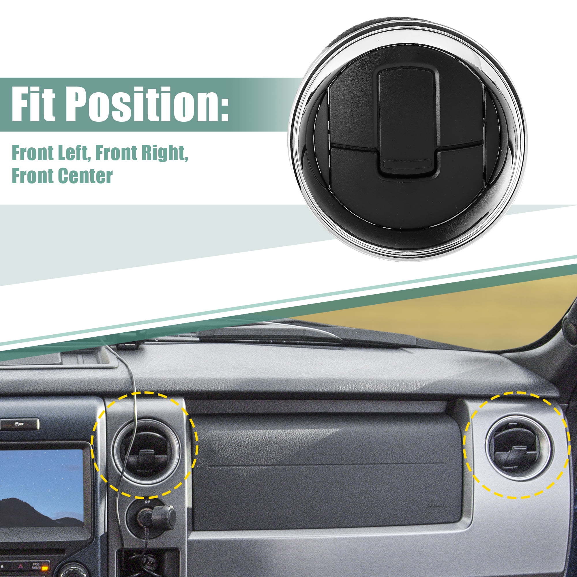 Unique Bargains Dashboard Louver AC Heater Air Vent for Ford F150 Lobo 2009-2014
