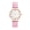 Pink, variant on Women's Elastic Strap Watches: Large Face Arabic Numerals Analog Quartz Wrist Watches for Women Easy Reader Stretch Band Waterproof Ladies Wratch