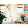 thumbnail image 7 of Lush Decor Boho Watercolor Border Shower Curtain, Multicolor 72" x 72", 7 of 7