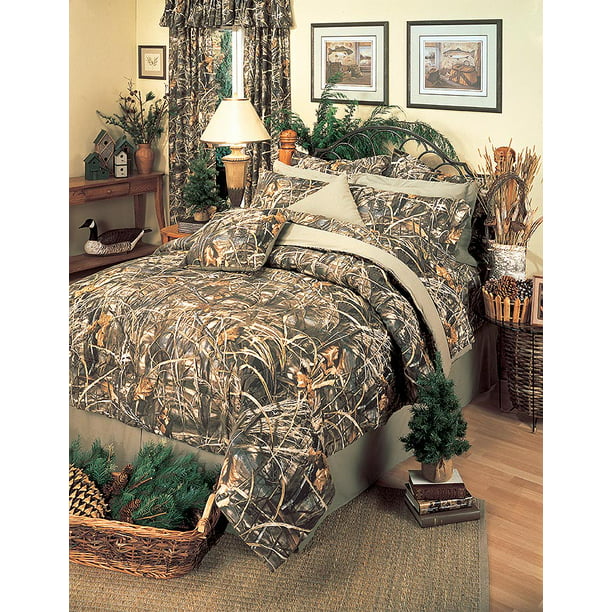 Realtree Max 4 Camouflage Comforter Set, King Size Camo Bed Set