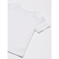 thumbnail image 5 of Hanes Ultimate Baby Flexy 4 Pack Short Sleeve Crew Tees 6-12 Months Diamond White, 5 of 5
