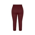thumbnail image 4 of RRMuAzgs 2 Pack Capri Leggings for Women High Waisted Capri Leggings for Women Solid Color Slim Fit Yoga Pants Women Summer Pant, 4 of 6