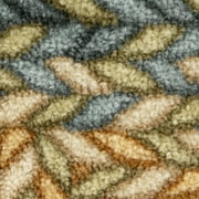 Maples Rugs Marion Bohemian Braided-Style Print Low Pile, Non-Slip, Pet-Friendly Indoor Rug, 5' x 7', Multi-Color