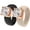 Black and Nude Rose Gold, variant on Rinfit Silicone Ring – 7mm Round Solitaire CZ - 2 Rings Set | U.S. Patented Design - GlowStone Collection