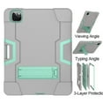 thumbnail image 4 of iPad Pro 11 inch 2nd Generation 2020 Shockproof Case, iPad Pro 11 2020 Case, Dteck Heavy Duty Anti-impact Rugged Hybrid 3 Layer Full Body Protection Case Built-in Kickstand, Gray+Mint, 4 of 6