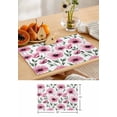 thumbnail image 5 of Spring Pink Flower Poppy Placemats Set of 4,Wipeable Washable Table Mats for Dining Tables,Blossom Floral Seamless Place Mats for Kitchen Event Party Tabletop Decor, 5 of 7