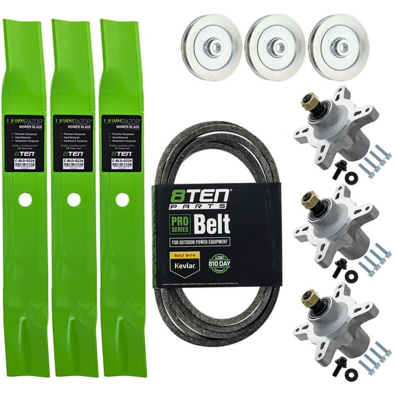 8TEN Blade Spindle Belt Kit for Toro TimeCutter MX5000 5000C 50-inch 115-5059-03 MK1013771
