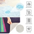 thumbnail image 3 of Yayeee Bath Rug for Bathroom Floor Non Slip Rectangle Fluffy Soft Absorbent Mat, 16"x24", Colorful UFO, 3 of 7