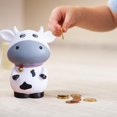 thumbnail image 4 of Hucha De Buey Irrompible, Hucha De Dinero De Vaca De Plástico, Hucha Para Niñas Y Niños, Regalos Para Cumpleaños, Vacaciones De Pascua sonducket FN007445-01, 4 of 6