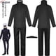 thumbnail image 5 of Disfraz de Gojo Satoru para hombre y niño, color negro y azul, con parche en el ojo, pelucas, gafas, uniformes de Anime para fiesta de Halloween, 110-3XL, 5 of 5
