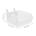 thumbnail image 2 of BESTYASH 3Pcs Clear Pegboard Storage Bins with Antistatic Design for Garage Tool Organization, 2 of 8