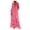 Pink dress, variant on Womens Solid Swimsuit Cover Up Summer V Neck Sun Dresses Comfort Loose Lace Tassel Beach Bathing Dress