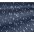 thumbnail image 4 of oneOone Cotton Jersey Venice Blue Fabric Yacht Nautical Sewing Material Print Fabric By The Yard 58 Inch Wide, 4 of 4