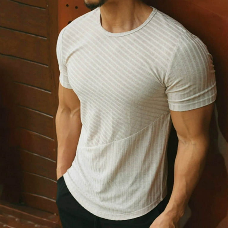 Men's Clothing Mens Muscle Slim T Shirt Longline Shirt Gym Workout