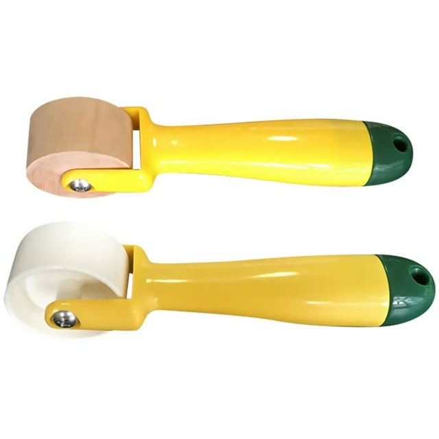 MasteelfCA 2Pcs Sewing Seam Rollers Wallpaper Rollers Portable Quilting Wheel Tools