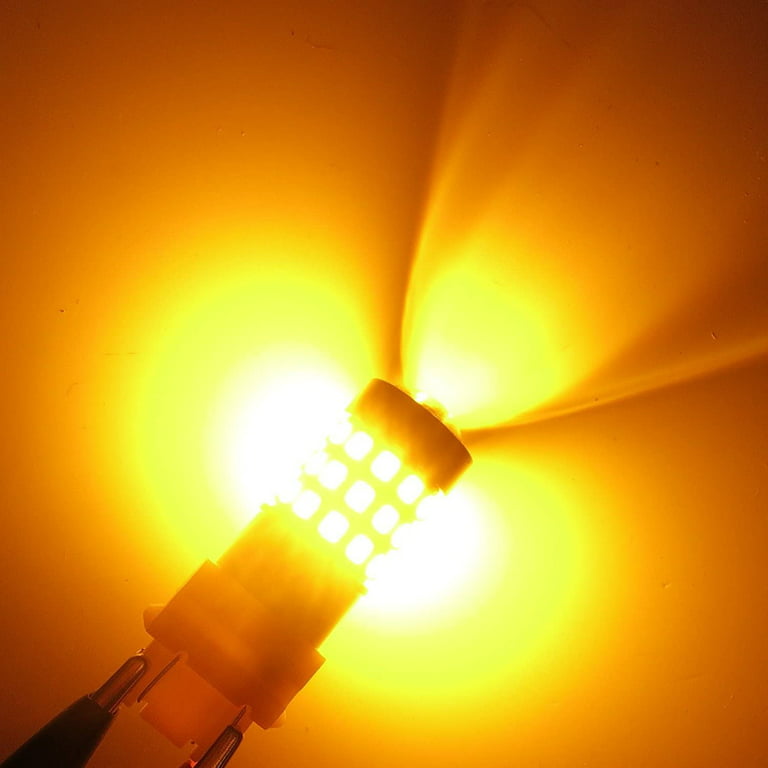 Alla Lighting 2x Super Bright Amber Yellow 3457nak 3457AK LED Bulbs Front Inner Turn Signal Lights Blinker Light Lamp for 2011-2013 2014 2015 2016