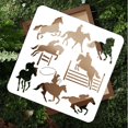 thumbnail image 4 of Cowboy Riding Horse Stencil for Painting 11.69”x8.27” Horse Galloping Reusable Wall Stencil DIY Craft Art Animal Stencil Templates on Wood Fabric Canvas, 4 of 8