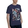 thumbnail image 2 of Bingfone Flowers Ad Butterflies Men'S Loose Fit Short-Sleeve Pocket T-Shirt, 2 of 7