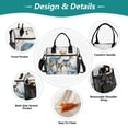 thumbnail image 3 of Large Insulated Lunch Bags for Women Men Leakproof Thermal Meal Lunch Tote Bag for Office Work Picnic Travel Beautiful Watercolor Deer 12L, 3 of 6