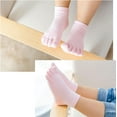 thumbnail image 7 of Kids Five Toe Socks Boys Girls Five Finger Sox Running Ankle Cotton Sock (5 Pairs), 7 of 7