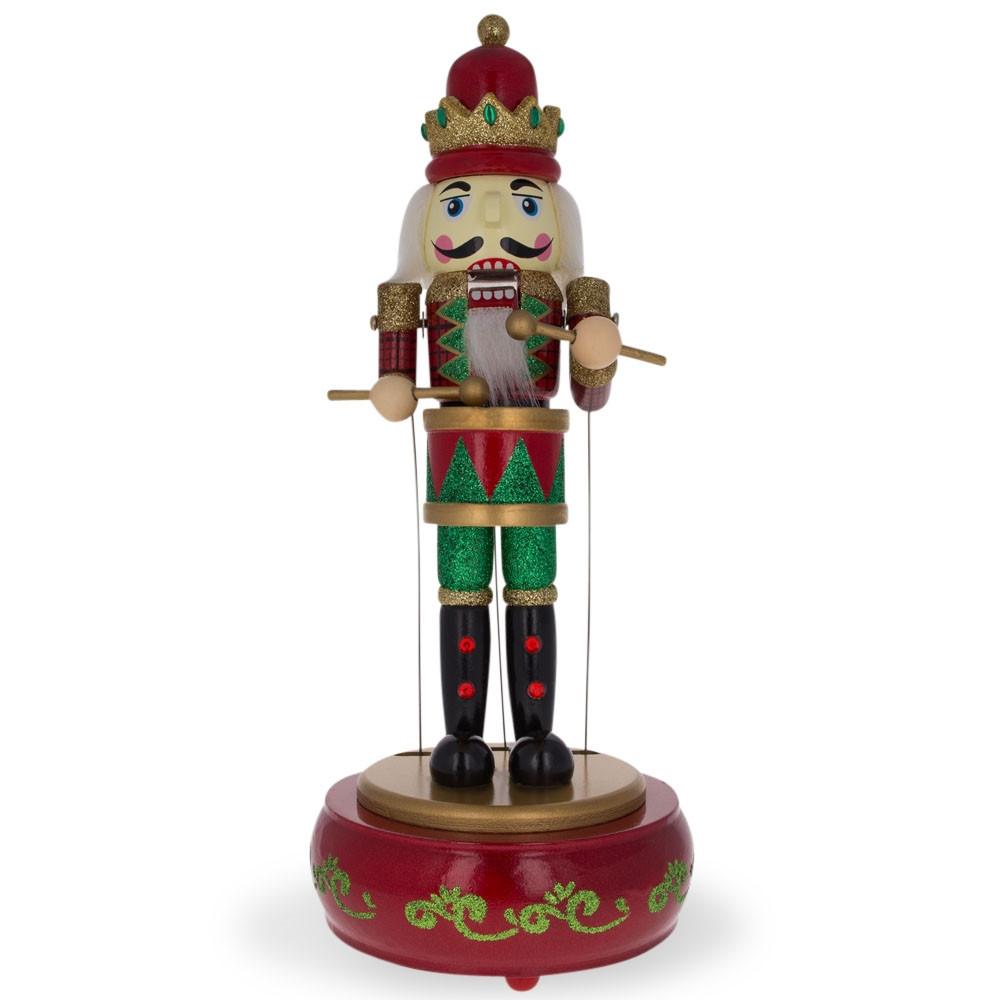 BestPysanky Animated Nutcracker with Moving Arms and Music Box 13