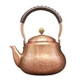thumbnail image 2 of Tetera de cobre martillado Tetera vintage martillada para restaurante, picnic al aire libre estilo B, 2 of 10