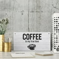 thumbnail image 3 of Wooden Wall Sign Coffee Is My True Love Retro Farmhouse Home Decor Gift For Home Living Dining Bedroom Entryway Hallway 12X 6 Inch, 3 of 7