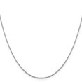 thumbnail image 2 of 14K White Gold Cable Chain Styles Necklace 1.40 mm D/C Oval Link 16 inch 1.25, 2 of 4
