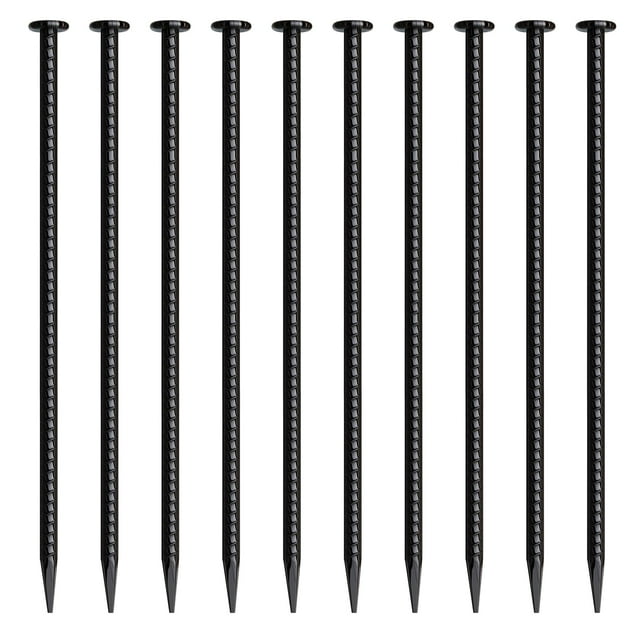 Rebar Stakes MSWY, 40 cm, paquete de 10 anclajes de tierra resistentes