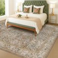 thumbnail image 3 of Alfombra Hazo Haus, lavable, 230 x 305 cm, vintage, color marrón oliva, 3 of 8