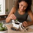 thumbnail image 7 of Skeleton Bathtub Planter, 3D-Printed Halloween Container and Gothic Desktop Storage Bowl for Succulents, Trinkets, Candy and Spooky Home, 7 of 7