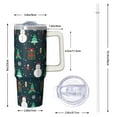 thumbnail image 2 of 30 Oz Snowflakes Christmas Tumbler With Handle, Coffee Travel Cup, Winter Holiday Present, 2 of 5
