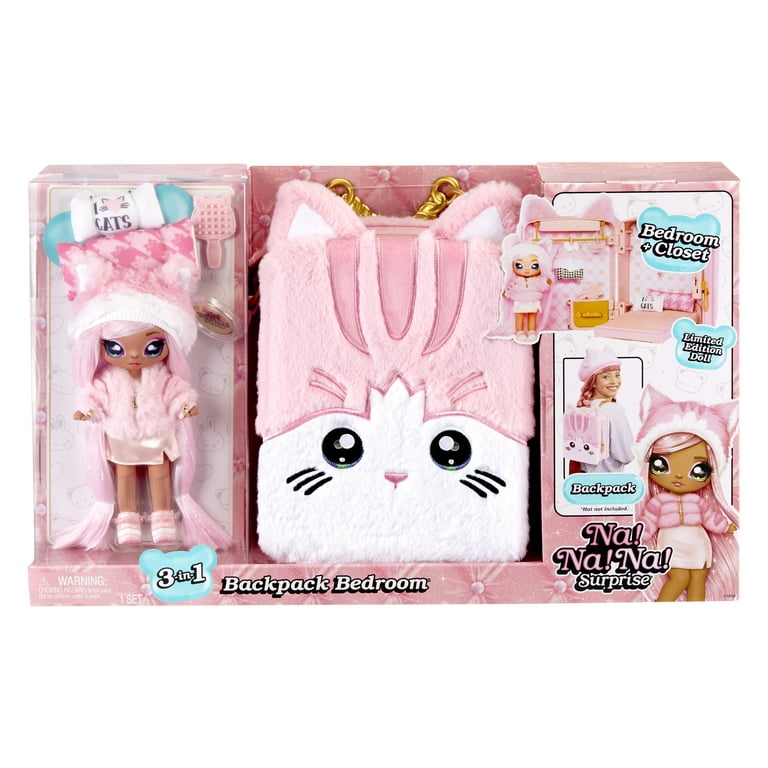 Na! Na! Na! Surprise 3-in-1 Backpack Bedroom Playset, Reena De La
