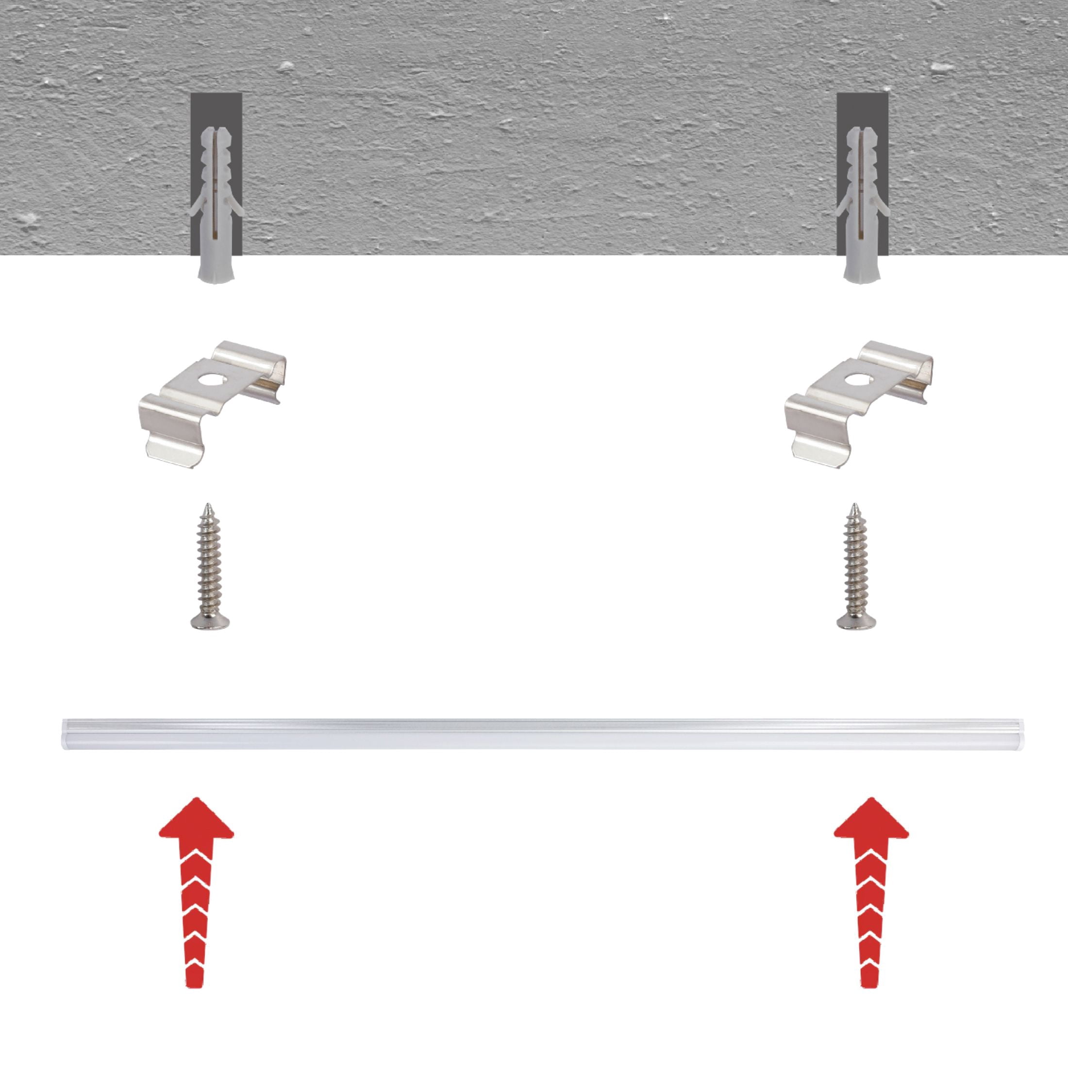 Hyper Tough LED 2500 Lumens 4-Foot T5 Dimmable Shop Lights, Pack of 6