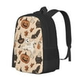 thumbnail image 2 of XMXT Travel Laptop Backpack for School Work, Pumpkin Ghost Faces Fun Print Large Capacity Bookbag Travel Bag Backpacks for Women Men, 2 of 9