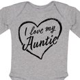 thumbnail image 4 of Inktastic I Love My Auntie in Black Chalk Heart Boys or Girls Long Sleeve Baby Bodysuit, 4 of 5