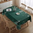 thumbnail image 2 of Rectangle Table Clothes ChristmasTree Winter Snowflake Table Cloth,Modern Foldable Table Cloths for Picnic Party Halloween Fall Thanksgiving Christmas, 2 of 5