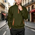 thumbnail image 2 of YOUYEDIAN Boys Half Zip Sweatshirt Kids Casual Long Sleeve Mock Neck Pullover Hoodie with Pockets, 2 of 5