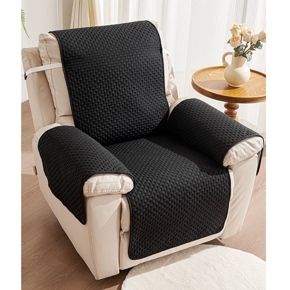 Floleo One Piece Recliner Chair Cover, Pet Proof Sofa Protector for Massage Rocking Chairs, 21x77 Inch Slipcover with Elastic Hem, Machine Washable Polyester Cover