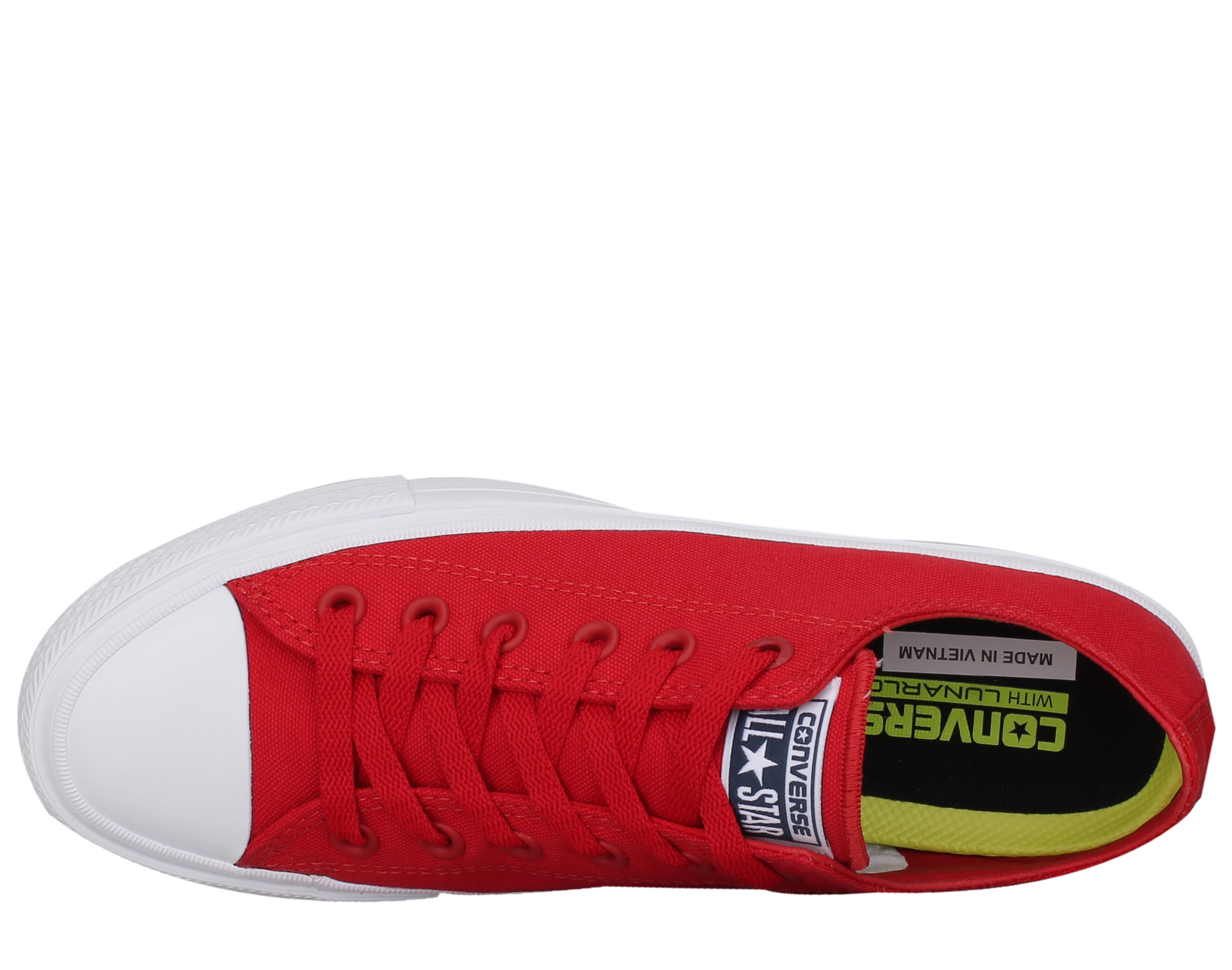 converse chuck taylor all star ii low top red/white men's shoes 150151c -  Walmart.com
