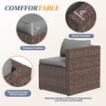 thumbnail image 2 of ELPOSUN 3-Piece Patio Furniture Set,Patio Conversation Set All-Weather Wicker Outdoor Sectional Sofa Set with Table & Cushions, Grey, 2 of 7