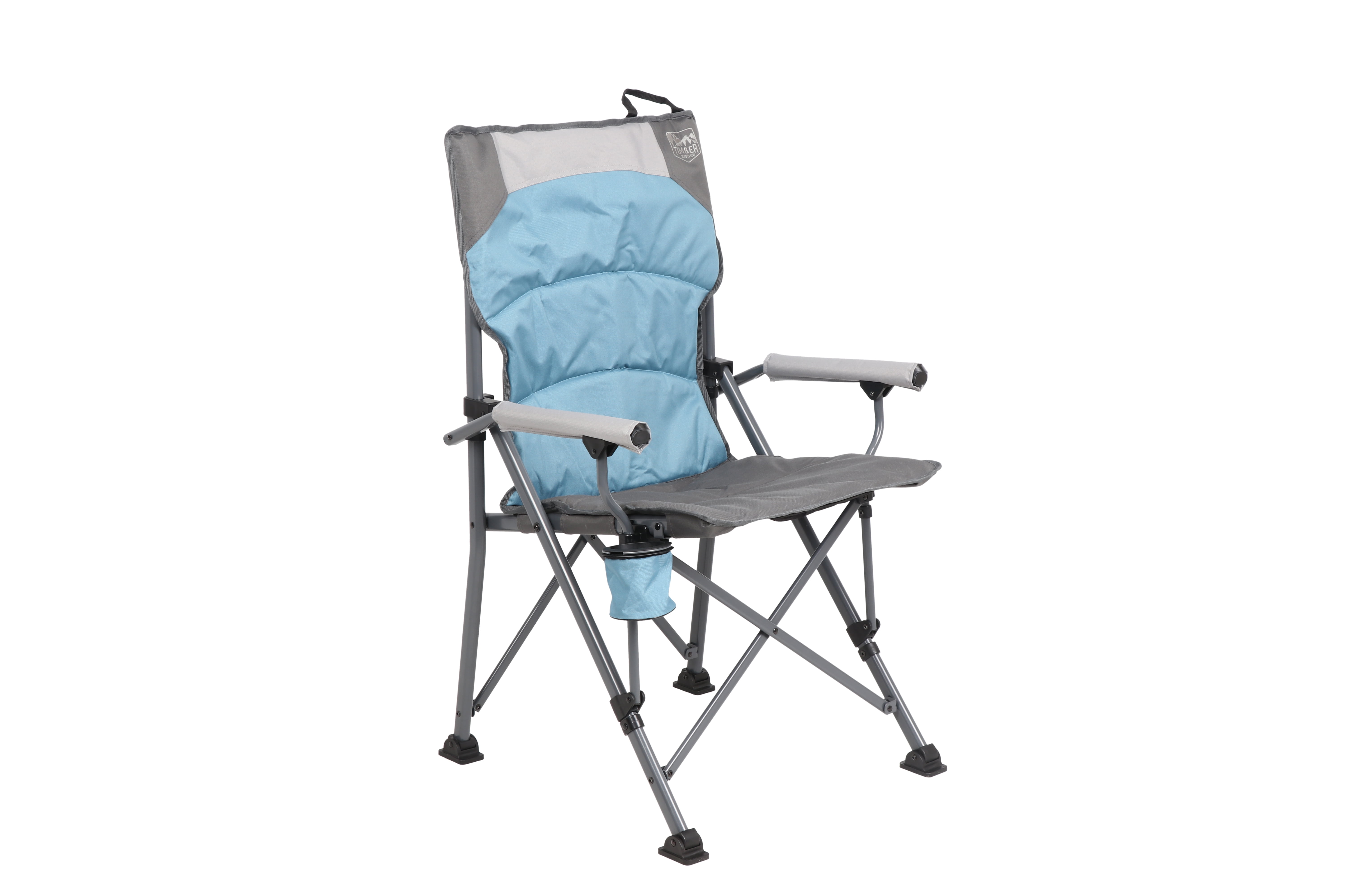 Timber Ridge Wisteria Hard Arm Camping Chair with Cupholder
