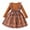 Brown, variant on Odeerbi Girls Dress Baby Girls Clothes Spring Autumn Toddler Flower Mesh Bowknot 2025 Long Sleeve Dress Princess Dress Green