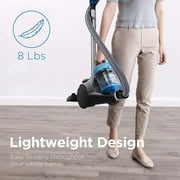 Eureka Whirlwind Canister Vacuum, Lightweight, Telescope Wand, Long Power Cord with Auto Rewind, Blue