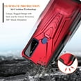 thumbnail image 5 of Nagebee Phone Case for AT&T Radiant Max 5G / Cricket Dream 5G / AT&T Fusion 5G / Innovate 5G with Tempered Glass Screen Protector, Belt Clip Holster with Built-in Kickstand Heavy Duty Rugged (Red), 5 of 5